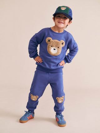 FURRY HUXBEAR COBALT SWEATSHIRT
