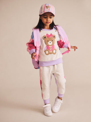 Varsity Huxette Spliced Sweatshirt