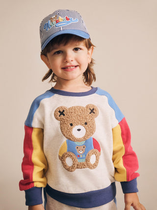 Varsity Huxbear Spliced Sweatshirt