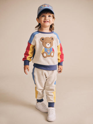 Varsity Huxbear Spliced Sweatshirt