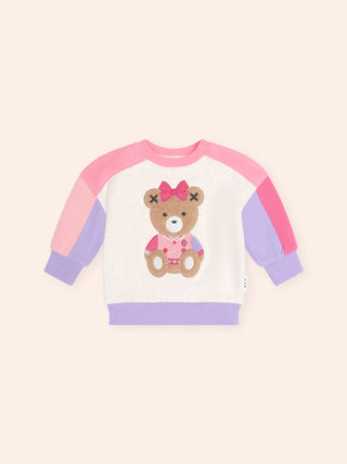 COLOUR BLOCK SITTING HUXETTE SWEATSHIRT