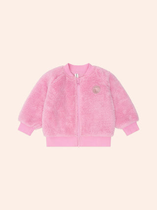 VARSITY HUXETTE FUR JACKET