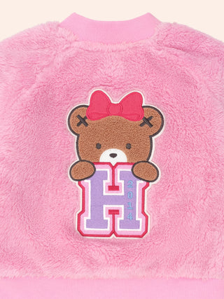VARSITY HUXETTE FUR JACKET