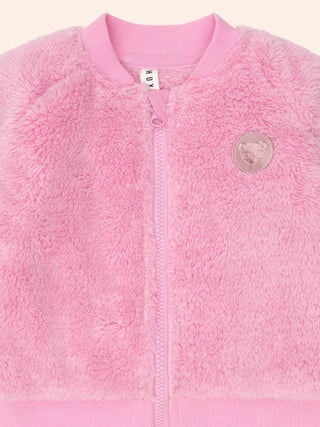 VARSITY HUXETTE FUR JACKET