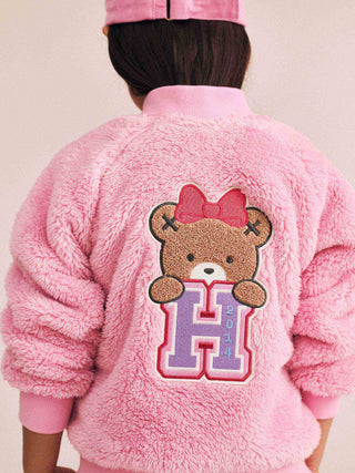 VARSITY HUXETTE FUR JACKET