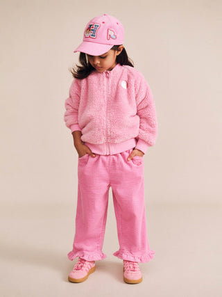 VARSITY HUXETTE FUR JACKET