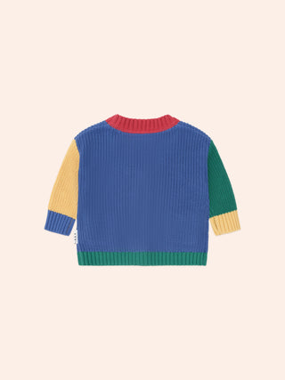 COLOUR BLOCK VARSITY HUX CARDI