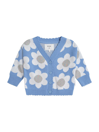 Daisy Scalloped Knit Cardi