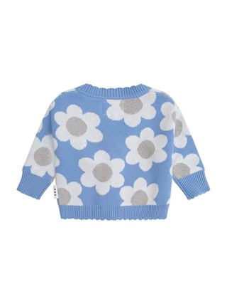 Daisy Scalloped Knit Cardi