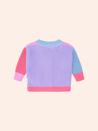 COLOUR BLOCK HUXETTE CARDI