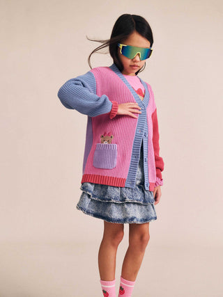 COLOUR BLOCK HUXETTE CARDI