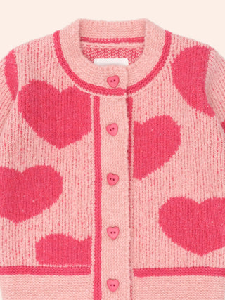 HEART TIPPED CARDI