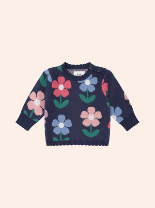FLOWER FIELD KNIT PULLOVER