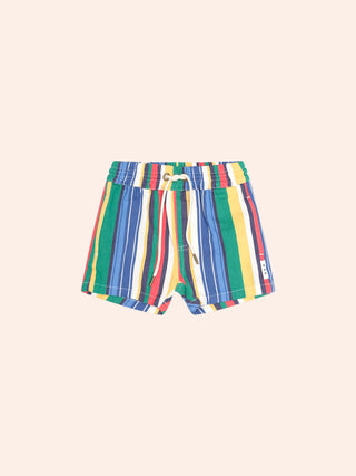 VARIEGATED STRIPE DRAWCORD SHORT