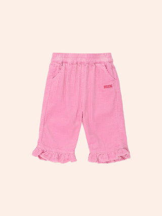 CORD FRILL HEM PANT