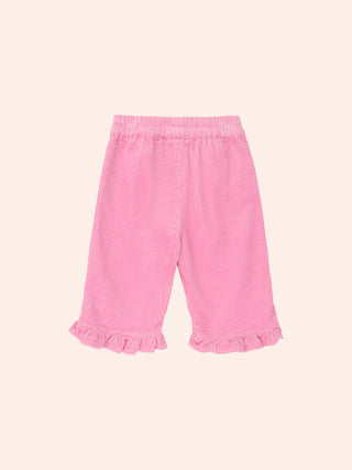 CORD FRILL HEM PANT