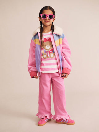 CORD FRILL HEM PANT