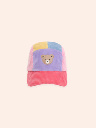 COLOUR BLOCK CORD PANEL CAP - MULTI COLOR