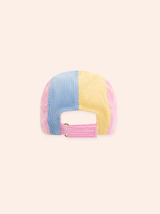 COLOUR BLOCK CORD PANEL CAP - MULTI COLOR