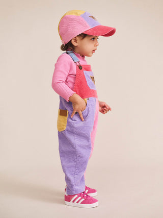 COLOUR BLOCK CORD PANEL CAP - MULTI COLOR