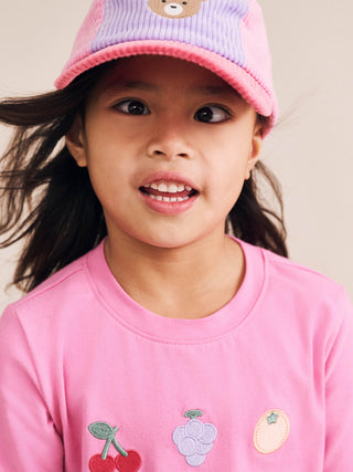 COLOUR BLOCK CORD PANEL CAP - MULTI COLOR