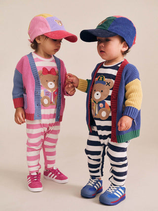 COLOUR BLOCK CORD PANEL CAP - MULTI COLOR