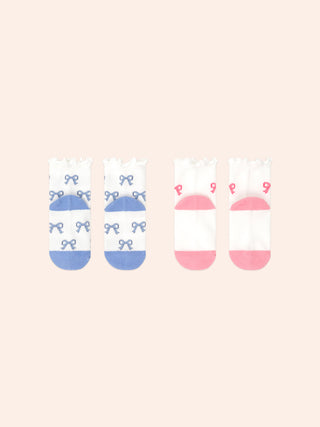 2PK FRILL SOCK