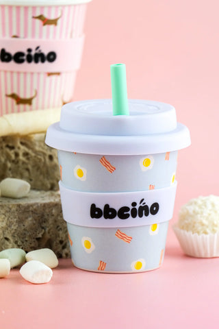 Reusable Babycino Bamboo Cup - Breakfast Buffet (120ml)