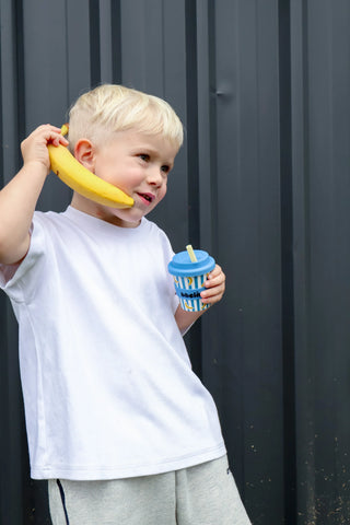 Reusable Babycino Bamboo Cup - Banana-Rama (120ml)