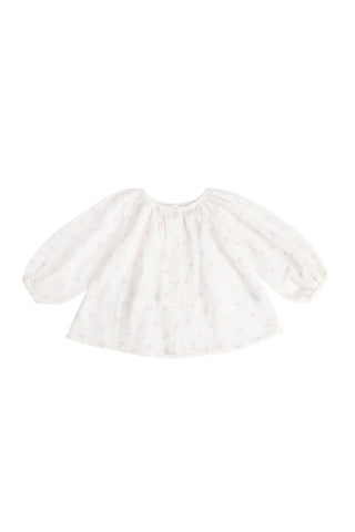 Organic Cotton Muslin Heather Blouse - Pauline Pink