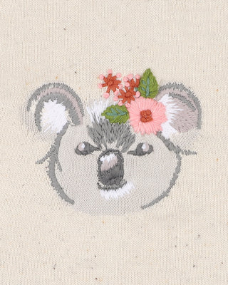 CHARLIE KOALA ORGANIC KNITTED ROMPER