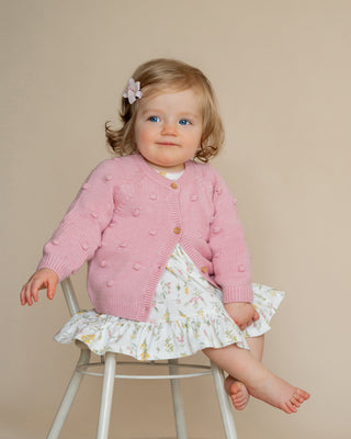CHARLIE BOBBLE KNITTED CARDIGAN