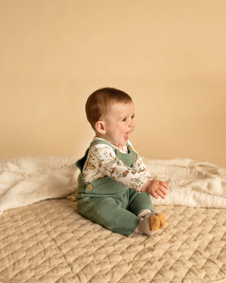CHARLIE ORGANIC KNITTED OVERALLS