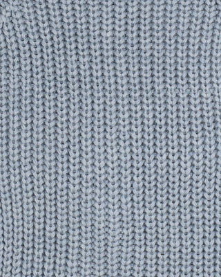 BLUE KNITTED ZIP ROMPER