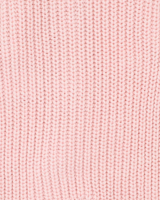 PALE PINK KNITTED ZIP ROMPER