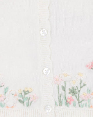 BONNIE ORGANIC HAND EMB CARDIGAN