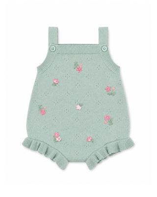 CHELSEA ORGANIC HAND EMB. KNIT BODYSUIT