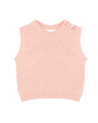 GEMMA ORGANIC BOBBLE KNIT VEST