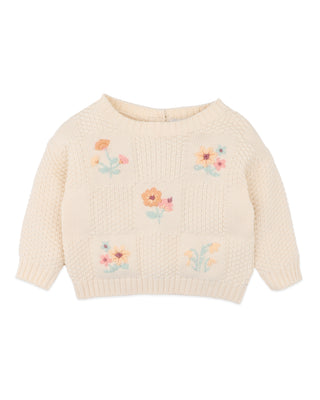 FERN HAND EMB. ORGANIC JUMPER