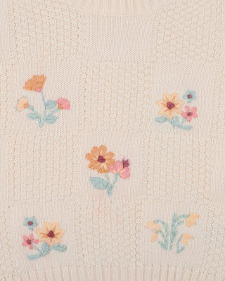 FERN HAND EMB. ORGANIC JUMPER
