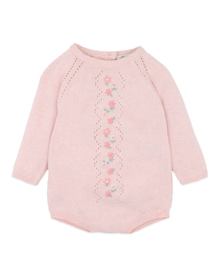 WINNIE ORGANIC HAND EMB KNIT LS BODYSUIT