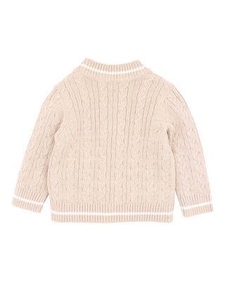 ROMAN CABLE KNIT CARDIGAN