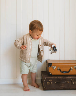 ROMAN CABLE KNIT CARDIGAN