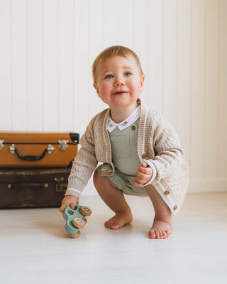 ROMAN CABLE KNIT CARDIGAN