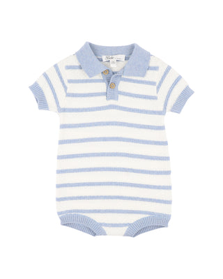 BRADY ORGANIC KNITTED POLO ROMPER