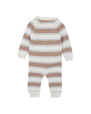 ALVIN STRIPE ORGANIC KNITTED ROMPER