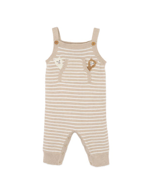 HUNTER ORGANIC STRIPE KNITTED OVERALLS