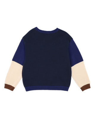 JAKE BLOCK KNITTED JUMPER 3-7 YRS