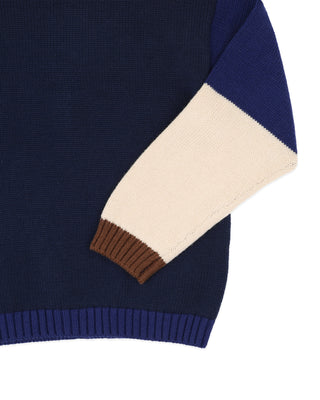JAKE BLOCK KNITTED JUMPER 3-7 YRS