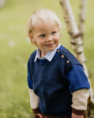 JAKE BLOCK KNITTED JUMPER